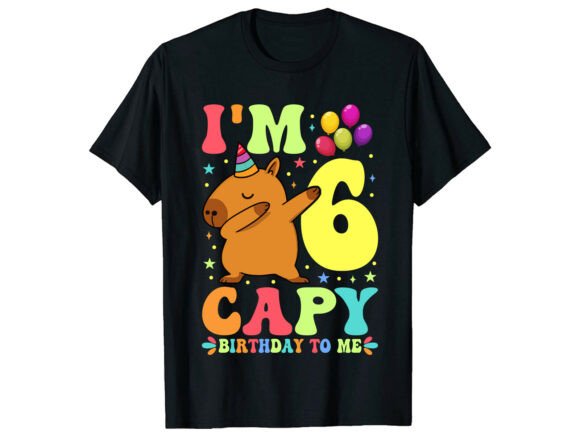 Capybara 6th Birthday T-Shirt SVG: A Design Asset Review