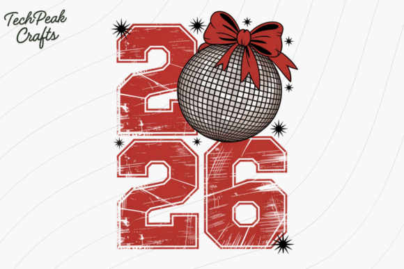 Celebrate 2026 with Retro Disco Ball PNG Style
