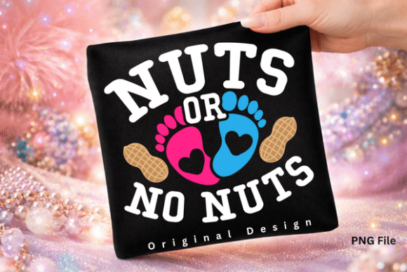 Funny Gender Reveal Nuts or No Nuts PNG: A Design That Breaks the Ice