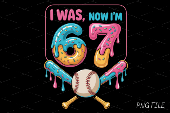 Level Up Your Party Graphics with This Bold 67 Funny Baseball Bats PNG