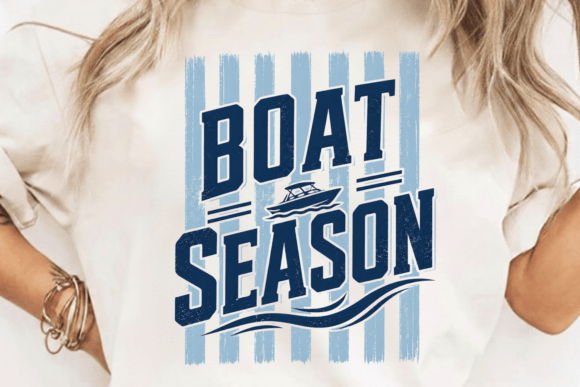 Set Sail with Style: Boating Summer Design PNG for Creators
