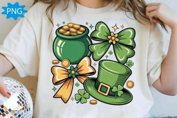 St Patricks Day Png: Coquette Bow Png for Your Design Store